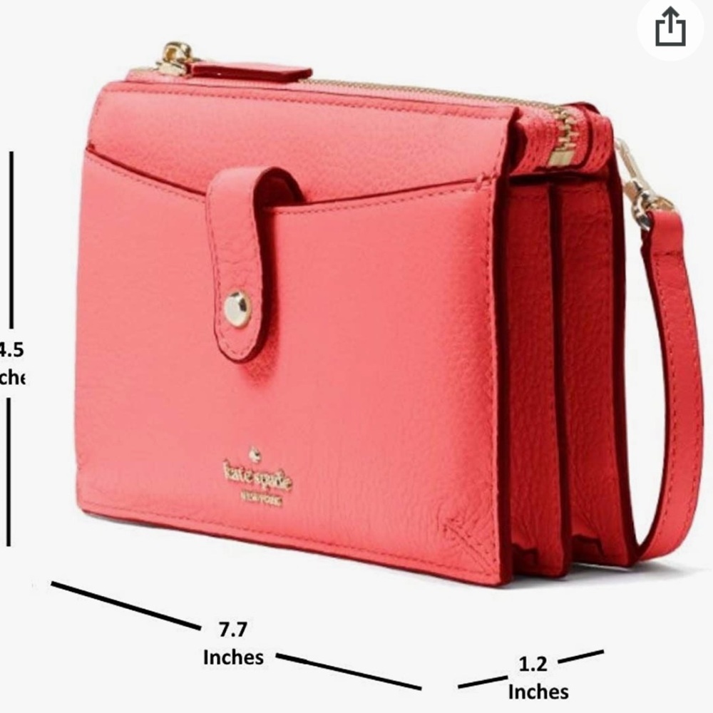 KATE SPADE JACKSON SMALL TAB CROSSBODY STOPLIGHT COLOR - Picture 10 of 13